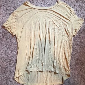 Mustard yellow scoop neck